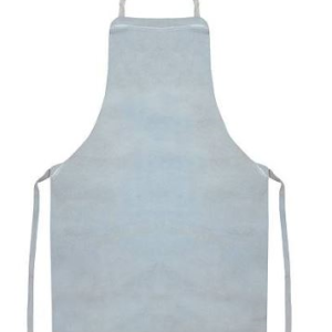 MANDIL DE CARNAZA GRIS CON BOLSA FRONTAL REFORZADA